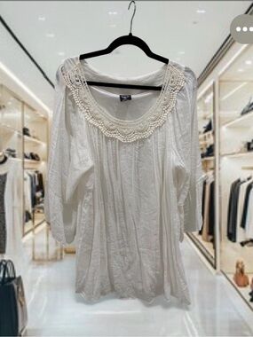 Cal style White  flowing mini dress Sz xxl